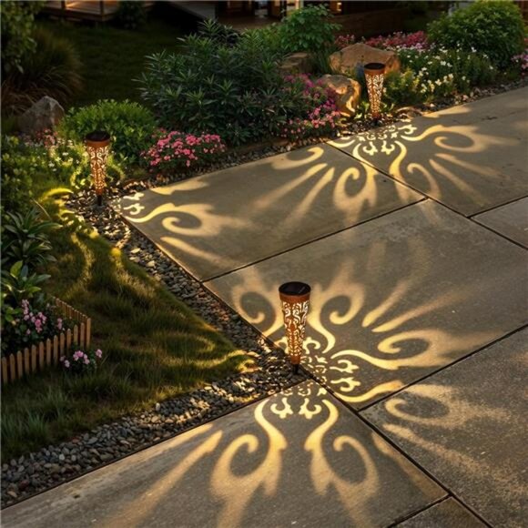 6Pcs Garden Solar Lights Outdoor Stakes Decorative Lighting for Yard - Picture 4 of 7